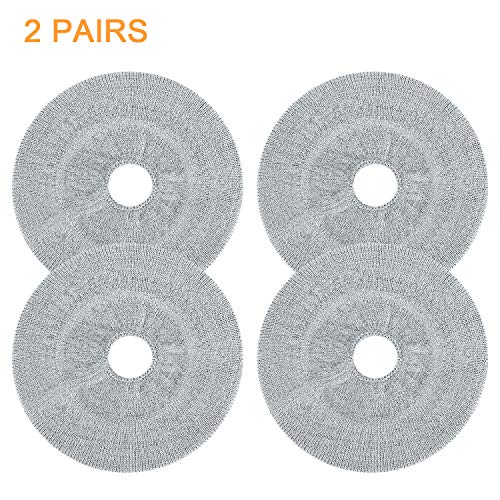 Earpads Sweater Cover Protectors with Stretchable Knit Fabric for Beats Studio 3/2 Bose QC35 25 15 Headphones and Other Headsets with 3-4 Inch Ear Cushions [ 2 Pairs ] (Grey) - color: Grey
