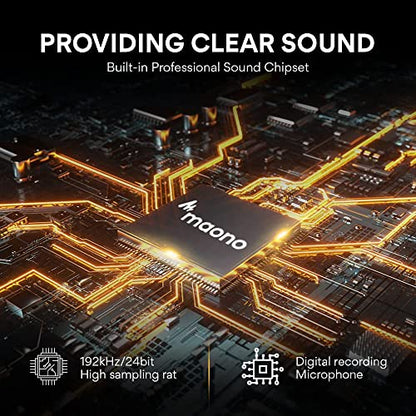 MAONO Podcast Microphone for Beginners, Streaming Microphone, PD100 XLR Mic Works Great with Sound Card, Audio Interface, Ideal for Streaming, YouTube, Voice Over