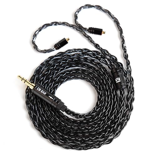 2026 Upgraded 1.5M IEM Cable,4N OFC Silver-Plated Upgraded IEM Cable - color: Black, size: MMCX