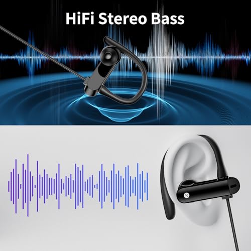 ACANDYA Wired Earbuds 3.5mm Jack Over Ear Headphones with Mic for iPod/iPad | Noise Canceling 3.5mm Earphones Airplane School Students Headset for iPhone/Samsung Phone Computer Laptop MP3 Tablets