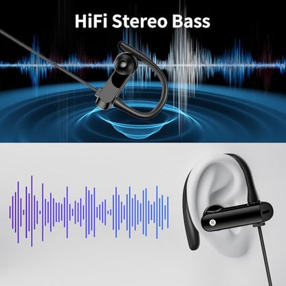 ACANDYA Wired Earbuds 3.5mm Jack Over Ear Headphones with Mic for iPod/iPad | Noise Canceling 3.5mm Earphones Airplane School Students Headset for iPhone/Samsung Phone Computer Laptop MP3 Tablets