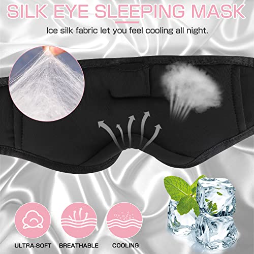 Sleep Mask with Bluetooth Headphones,LC-dolida Sleep Headphones Bluetooth Sleep Mask 3D Sleeping Headphones for Side Sleepers Best Gift and Travel Essential (Classical Pink) - color: Classical Pink