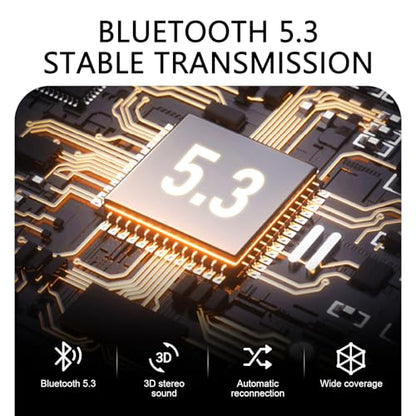 USB Bluetooth Receiver for Car, Bluetooth 5.3 Wireless Audio Adapter, USB Power Supply 3.5mm Aux Jack Adapter, FM+AUX Transmitting Signal Receiver, for Car Stereo Sound Home Stereo, PC (Black)
