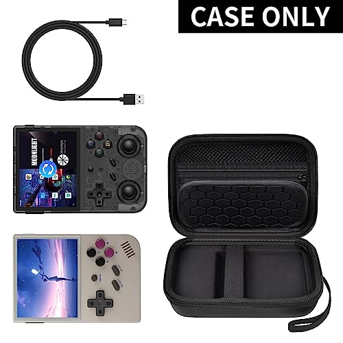 PAIYULE Travel Carrying Case for R36S RG353V RG353VS Handheld Game Console - color: Black, style: For R36s