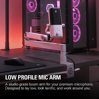 Elgato Wave Mic Arm LP White, Low Profile Boom Arm - style: Low Profile White