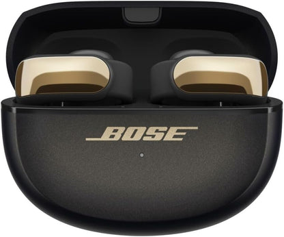 Bose Ultra Open Bluetooth Earbuds, True Wireless Earbuds with OpenAudio for Awareness, Clip On Design for Comfort, Immersive Audio, Up to 48 Hrs of Playtime + 20W Wall Charger (Desert Gold) - color: Desert Gold