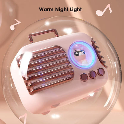 Wireless Bluetooth Speaker, Cute Mini Portable Speaker with TWS Pairing,Loud Sound,4H Playtime, Mic,TF/SD Card, Aux Line,Water-Proof for iOS Android Smartphone Home Office Gift Ideas Pink - color: Blush Pink