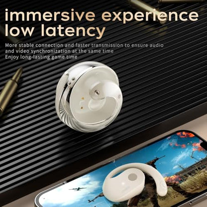 Wireless Earbuds for Workout/Running, Sports Bluetooth 5.4 Headphones,IPX7 Waterproof,Fast Charging,40Hrs Playtime Ear Buds（Beige - color: NUDE