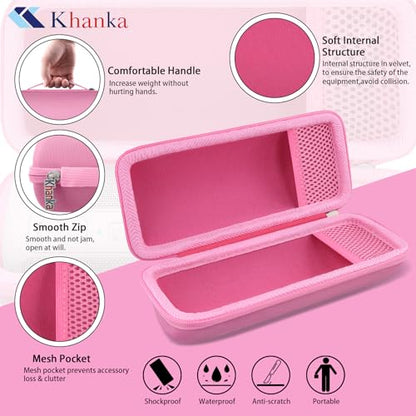 Khanka Hard Travel Case for Ortizan Portable Bluetooth Speaker, IPX7 Waterproof Wireless Speaker, Case Only (Pink) - color: Pink
