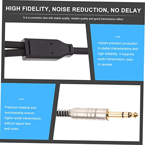 Angoily 1pc Stereo Male to Adapter Cable Audio Equipment Connector for Headphones Speakers and