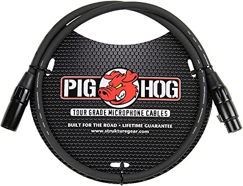 Pig Hog PHM3 High Performance 8mm XLR Microphone Cable, 3 Feet - size: 3 ft