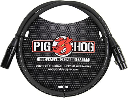 Pig Hog PHM3 High Performance 8mm XLR Microphone Cable, 3 Feet - size: 3 ft