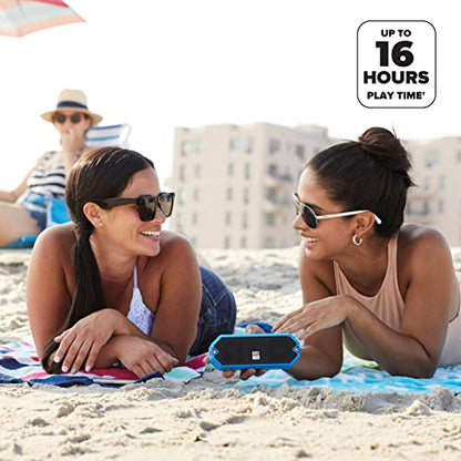 Altec Lansing - HydraJolt Wireless Bluetooth Speaker, Waterproof Portable Speakers with Built in Phone Charger and Lights, Everything Proof Outdoor, Shockproof, Snowproof, 16 Hours Playtime - color: Royal Blue, style: HydraJolt