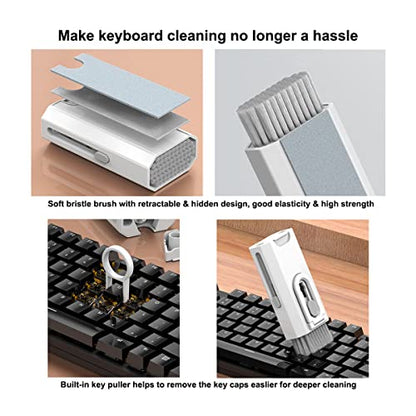 8 in 1 Electronic Cleaner Kit, Multi-Function Keyboard Cleaning Tools for Airpods Laptop iPhone Headphone Earbuds, Tech Cleaning Kit for Cell Phone USB c Charger Port MacBook pro Computer
