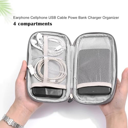 Organizer Bag Case Electronic Devices Travel Pouch Cable USB Charger Accessories Cellphone SD Power Bank Earphone - color: Signle Layer-Black