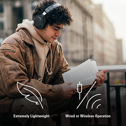 Audio-Technica ATH-M20xBT Wireless Over-Ear Headphones, Black - color: Black, style: Bluetooth Wireless