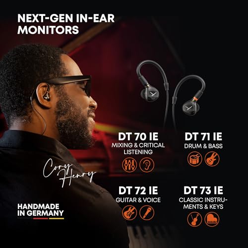beyerdynamic DT 70 IE Mixing & Critical Listening | TESLA.11 driver, linear sound, precise analysis, 39 dB sound insulation, ergonomic fit