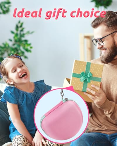 RAIACE Hard Travel Storage Case Compatible with iClever BTH12 / BTH26 / IMYB/JoySpark-T5 / Candy Bila BH03 Headphones, Protective Carrying Bag. (case only) - Pink - color: Pink