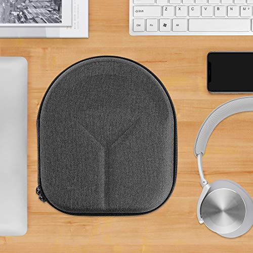 Geekria Shield Headphones Case Compatible with B&O Beoplay HX, H9i, H95, H9, H8, H7, H6, Portal Gaming and More, Replacement Hard Shell Travel Carrying Bag with Cable Storage (Dark Grey) - color: Dark Grey