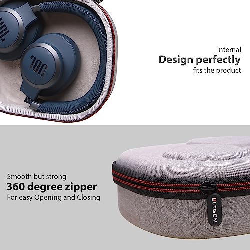 Case for JBL Tune 770NC/510BT/720BT/520BT/670NC/520C Headphones Gray | Hard Carrying Travel Case for JBL Live 770NC/670NC/680NC/780NC Headphones - color: 10.Grey outside + Grey inside