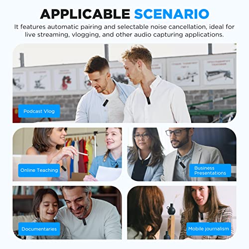 Saramonic Wireless Lavalier Microphone for iPhone iPad 2.4Ghz Clip On Lapel Condenser Mic Plug and Play Mini for Interview Streaming Recording Video Podcast Vlog YouTube SR-Blink Go-D2 (TX+TX+RX) - size: Blink go D2