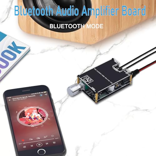 ZK-1001B Bluetooth 5.1 Audio Amplifier Board with 100W Mono,DC 7-24V Mini Audio Power Amplifier Module,Bluetooth/AUX/USB Input,with Volume Control,DIY Speaker System Kit for Home Car - size: ZK-1001B