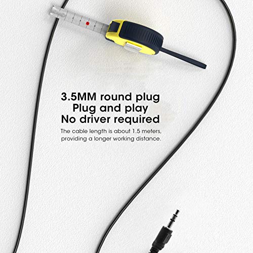 EBTOOLS Desktop Computer Microphone, 360° Adjustable Goose Neck Capacitive Microphone, 3.5MM Round Interface, Suitable for Notebook/Desktop Computers