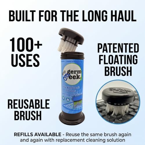 Germ Geek Keyboard Cleaner Replacement Solution & Dispenser - size: Refill Pack