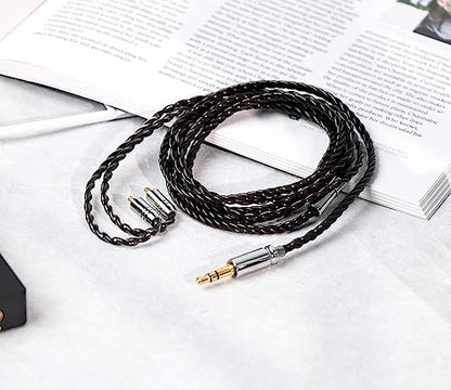 Linsoul Tripowin Mirage IEM Cable,30AWG OCC 4N HiFi IEM Upgrade Replacement Cable, with 3.5mm Audio Jack for in-Ear Monitor Audiophile Musician(MMCX) - size: MMCX