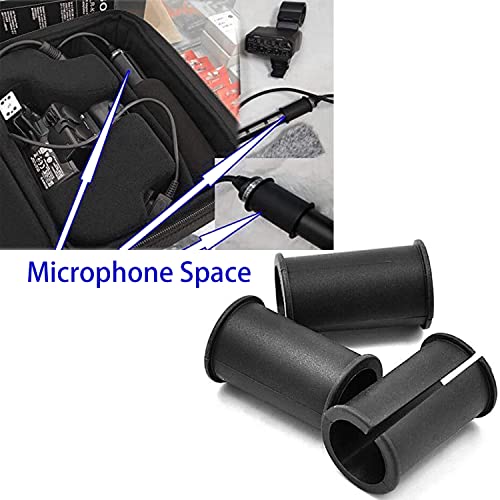 2PCS Microphone Shock Mount Rubber Spacer Tube Washer for MKH418 MKH416 MKH8060 MKE600 SGM-250 ECM-XM1 FX3,FS7,FX6,FX8,FX9,NX80,FS5, Microphone Sleeve Washer