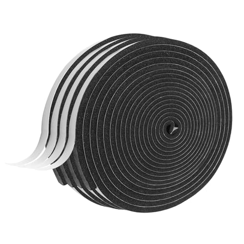 Foam Insulation Tape self Adhesive,1/2In x 1/4In x 131Ft Weather Stripping for Doors and Windows,Sound Proof soundproofing Door Seal,Weatherstrip,Pipe Cooling, Air Conditioning Seal Strip - size: 1/2 in x 1/4 in x 131 ft