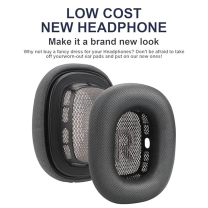 Replacement Ear Cushions for AirPods Max Headphones AirPod Max Ear Cushions Ear Pads Covers Comfort Protein Leather Noise Isolation Memory Foam Earpads (Gray)