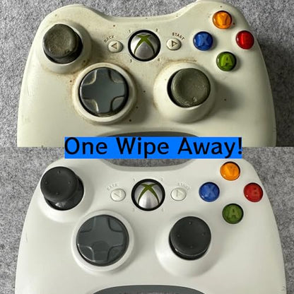 Audio Wipes | 100 Individually Wrapped Cleaning Wipes | Alcohol-Free, Fast-Drying, Safe for Xbox/PlayStation Controllers, Headphones, Earbuds, Monitors & More – Ideal for Gamers!