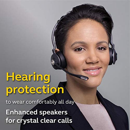 Jabra Engage 65 Wireless Headset, Stereo – Telephone Headset with Industry-Leading Wireless Performance, Advanced Noise-Cancelling Microphone, All Day Battery Life