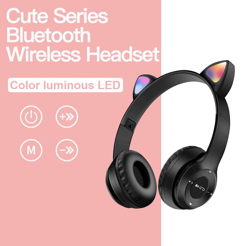 Upgraded Hybrid Noise Cancelling Headphones Over Ear with Transparent Modes Wireless Bluetooth with Mic Soft-Earpads Hi-Fi Audio Deep Bass Comfortable Fit Long Playtime for Home Office Travel Black