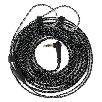 2 Meter TFZ-Pins in Ear Monitor Cable KBEAR KS1 IEM Extension Headphone Cable Cords for CCZ Melody/DC01 PRO/MC02/DC02/DC03/NC01/KS2/Storm, CCZ 4N OFC Silver-Plated Wire (Inky, TFZ-Pin, 3.5mm Plug) - size: TFZ-Pins 3.5mm, style: 2M long