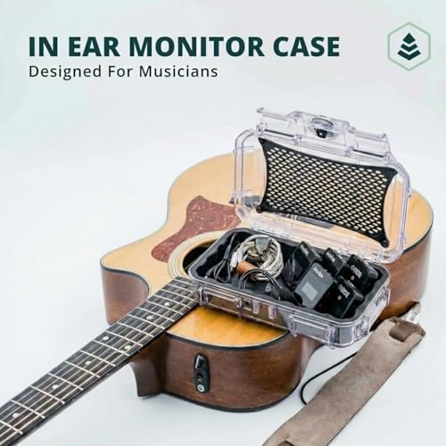 Evergreen | in Ear Monitor Protective Cases for IEM - Compatible with KZ ZS10 Pro, ZST, ZEX, AS10, AS16, ZSN Pro X, YINYOO, TANGZU, Moondrop, Shure SE215, Airpods (56 Black) - color: 56 Black
