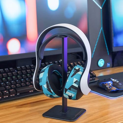 WC Freeze Pulse Elite - Cooling Gel Earpads for PS5 Pulse Elite | Made by Wicked Cushions | Thicker Cushion & Wider Opening | Cyan Prism - color: Cyan Prism