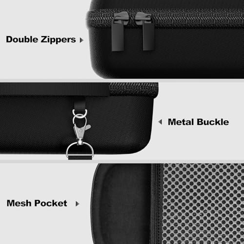 ProCase Hard Case for Bose SoundLink Flex 2nd/1st Gen Speaker - Black | Hard Travel Storage Case with Mesh Pocket, Shoulder Strap and Carabiner for Bose SoundLink Flex 2nd/1st Gen Speaker - color: Black
