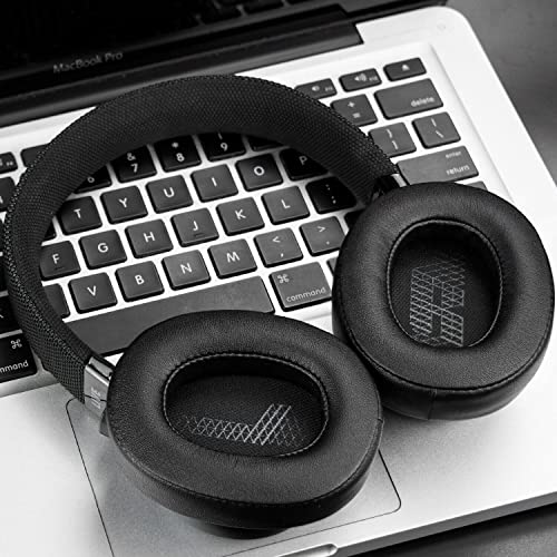 SOULWIT Replacement Ear Pads for JBL Live 500BT Wireless Headphones, Earpads Cushions with Softer Protein Leather, Noise Isolation Foam - Black - color: Black