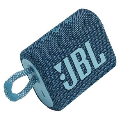 JBL Go 3 - Portable Mini Bluetooth Speaker, big audio and punchy bass, IP67 waterproof and dustproof, 5 hours of playtime, speaker for home, outdoor and travel (Blue) - color: Blue, style: GO3