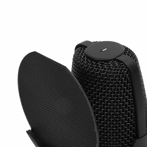USB Microphone for Enhanced Sound Gaming, Fast Mute Function for Streaming and Gaming Metal Construction (Black)