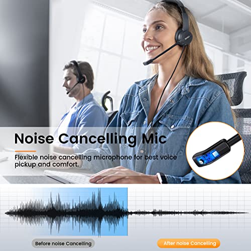 Headsets with Microphone for Laptop, 3.5mm Wired Computer Headset Super-Lightweight Noise Cancelling Headphones with in-line Control Volume & Mute, PC Headset Perfect for Classroom, Home or Office - style: 3.5mm Computer Headset