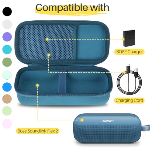 Lebakort Hard Case Compatible with Bose SoundLink Flex 2nd Gen/Bose SoundLink Flex Portable Speaker, Blue Dusk Case - color: Blue Dusk Case