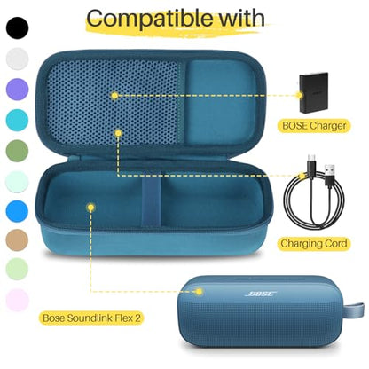 Lebakort Hard Case Compatible with Bose SoundLink Flex 2nd Gen/Bose SoundLink Flex Portable Speaker, Blue Dusk Case - color: Blue Dusk Case