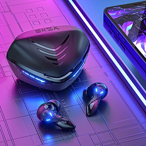 EKSA Wireless Gaming Earbuds, Bluetooth Headphones for Mobile Gaming, Switch, Music - 38ms Ultra Low Latency - 36 Hours Playtime - Game/Music Mode - Built in Mic - Noise Isolation
