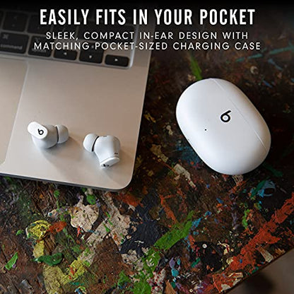 Beats Studio Buds - True Wireless Noise Cancelling Earbuds - Compatible with Apple & Android, Built-in Microphone, IPX4 Rating, Sweat Resistant Earphones, Class 1 Bluetooth Headphones - White - color: White, style: Studio Buds
