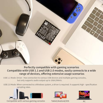 SMSL LIN.LIN.LIN M20 MQA USB DAC MQA-CD USB2.1 USB2.2 Gaming DAC | 4* CS43131Chip 3.5mm & 4.4mm Headphone Amplifier for PS5/SW/PC PCM XMOS XU-316 768kHz/32Bit DSD256 PCM Filter Audio Decoder
