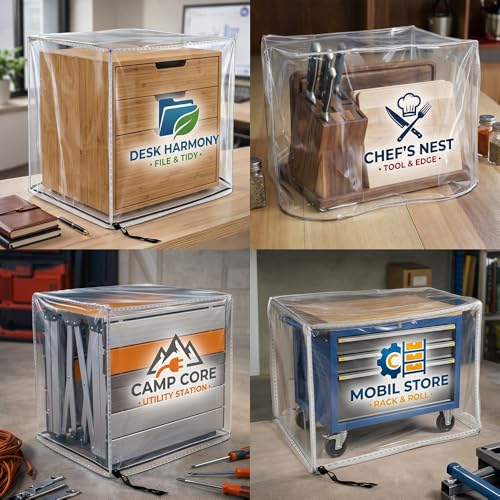 Custom Fit Clear PVC Dust Protection Covers, Made to Measure Size