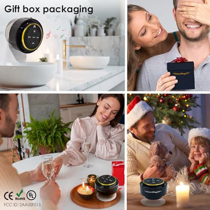 XLEADER (Upgraded Pro Shower Speaker, Certified IPX7 Waterproof Bluetooth Speaker, 8W Crystal Sound&Rich Bass, 15H Playtime, with Suction Cup&Silicone Lanyard,Ideal Gifts, SoundAngel Mate(2 Gen) Gold - color: B Gold